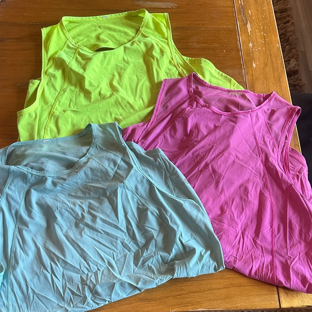 Lululemon Sculpt Women's Sleeveless Tops (long) - Set of 3